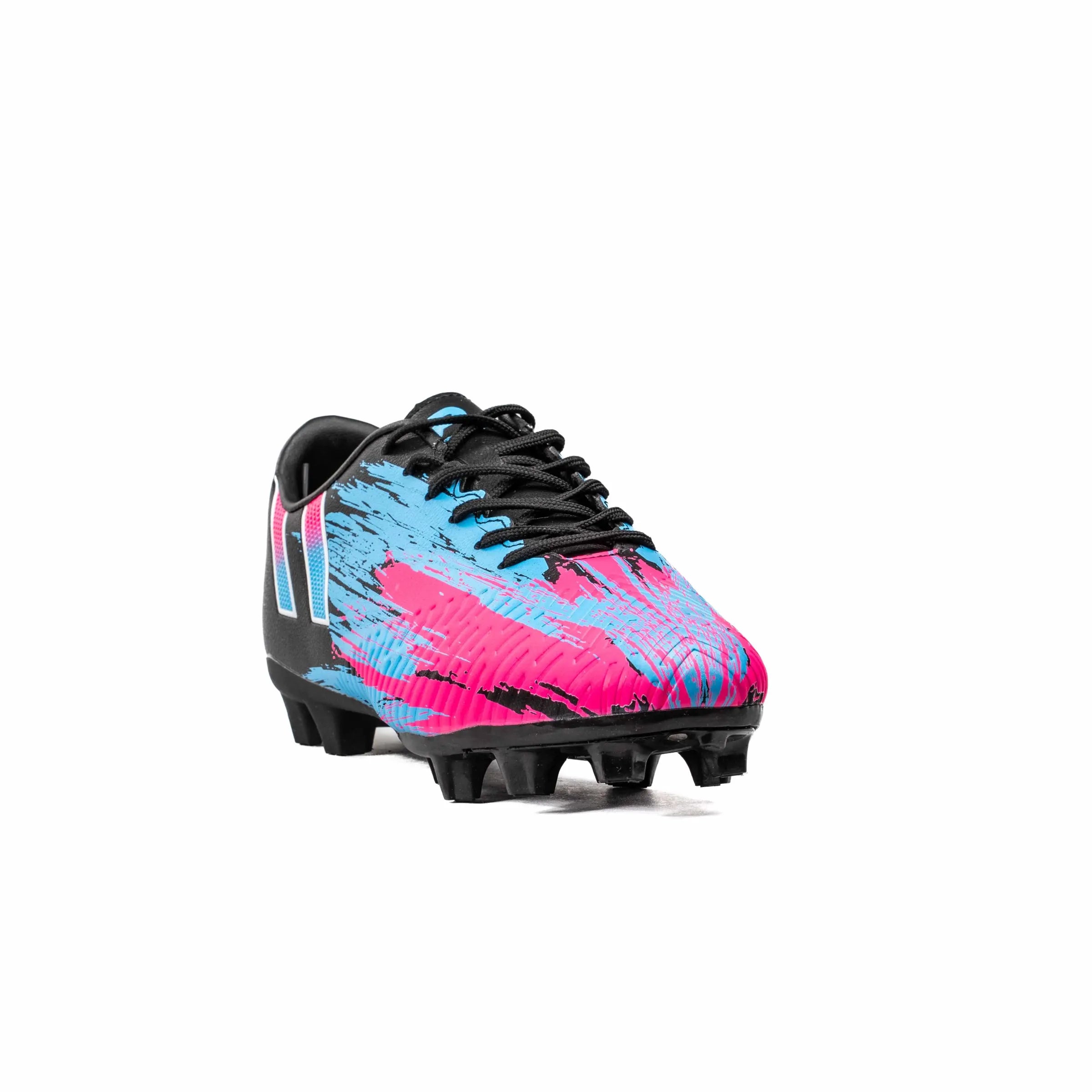 BOTIN FUTBOL HOMBRE PALMER NEGRO/AZUL/FUCSIA